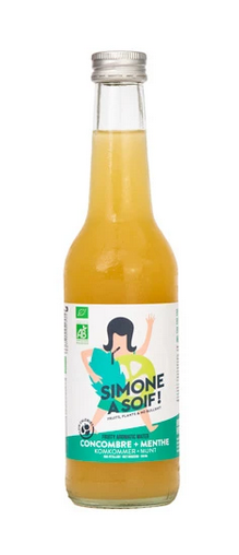 Simone a soif bio Concombre Menthe 24x33cl