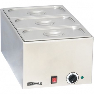 Bain-marie avec 3 X GN 1/3